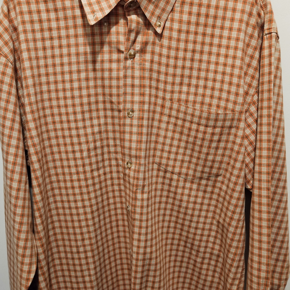 U.S. EXPEDITION  mens outdoor POLO SIZE LARGE  COLOR ORANGE LL27